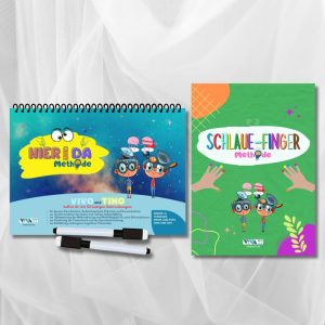 Set Hier-und-Da-Methode + Schlaue-Finger-Methode – innovative Übungen zum Gehirntraining + abwischbare Marker