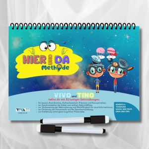 Hier-und-Da-Methode: 32 Gehirnjogging-Übungen mit Formen, Farben und Logik – Fokus, Konzentration und Gedächtnis, ab 4 Jahren, A5, wiederverwendbar