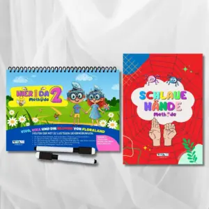 Set Hier-und-Da-Methode 2 + Schlaue-Hände-Methode – innovative Übungen zum Gehirntraining + 2 abwischbare Marker