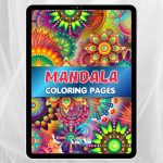 Zauberhafte Mandalas: 15 Anti-Stress-Ausmalbilder, Kunsttherapie, Kreativität und Entspannung, Kinder ab 3 Jahren, Digitales PDF-Format zum Ausdrucken (A4)